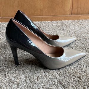 Black and Nude Ombre Heels